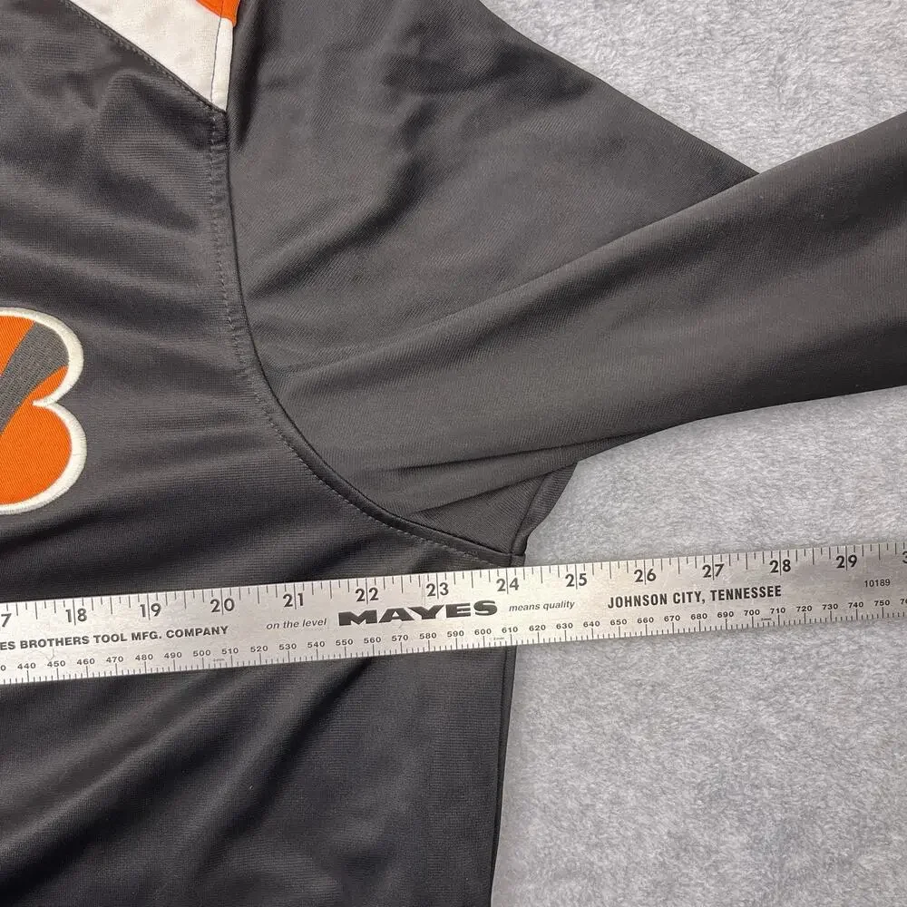 Cincinnati Bengals nfl jacket black orange zip up size medium